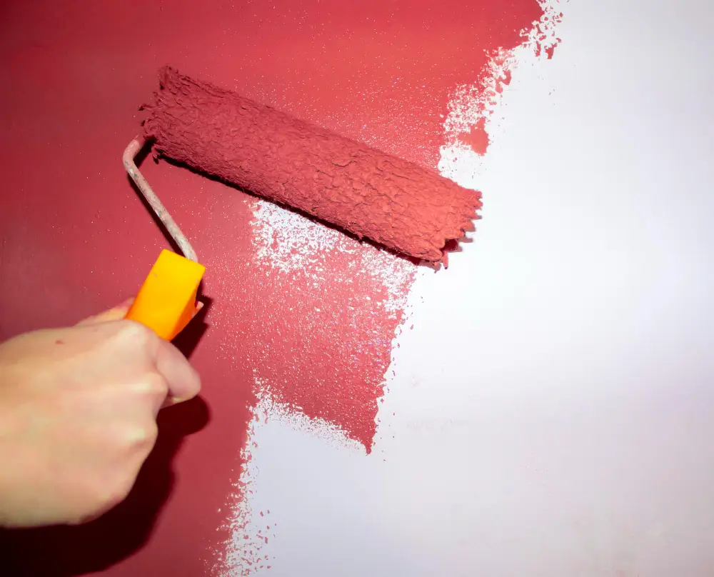 Interior walls being professionally painted