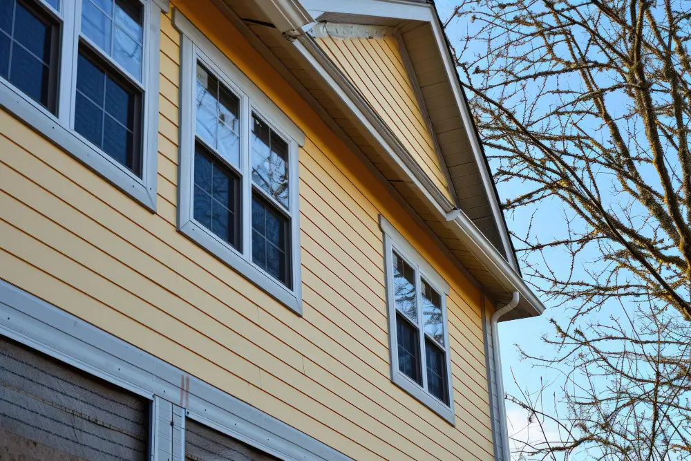 Residential exterior siding installation