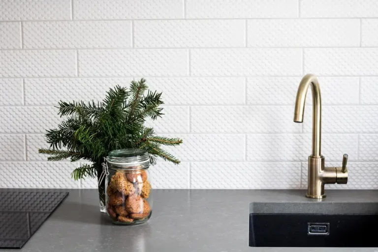 Backsplash and flooring